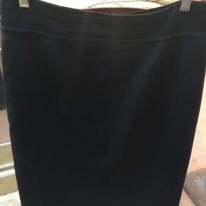 Lori Piana Navy Pencil Skirt